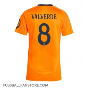 Real Madrid Federico Valverde #8 Replik Auswärtstrikot Damen 2024-25 Kurzarm